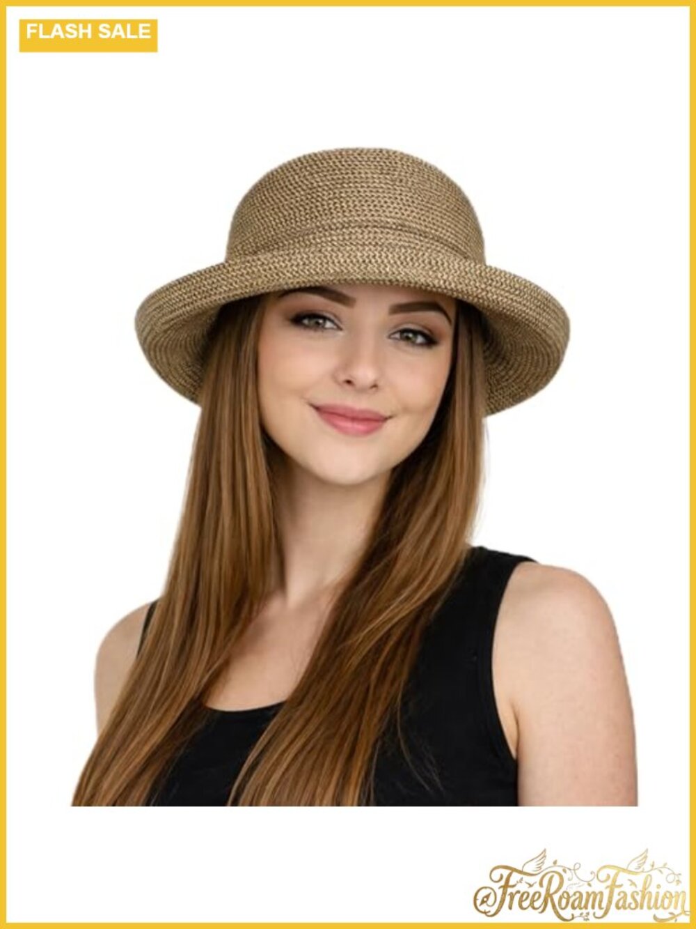 Packable Crushable 50+ UPF Sun Hat Petite Small Head Travel Women
